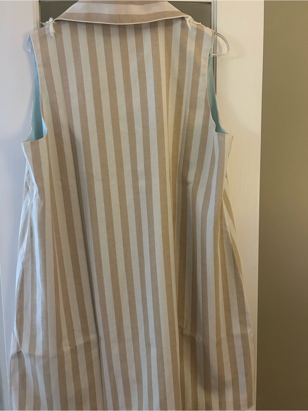 House of MBR Sandune Stripe Sleeveless Cassidy short dress NWT sz. 3(xl) - Picture 2 of 4